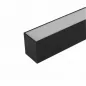 Preview: Aluminum Luminaire Profile 40x50mm Black for LED Strips