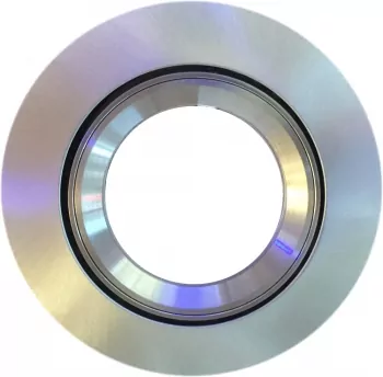Ceiling mounting ring MR16 round Ø68mm rotatable / swiveling brushed aluminum