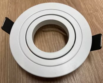 Ceiling mounting ring MR16 round Ø80mm rotatable / swiveling white