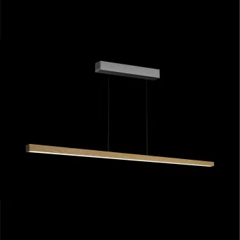 LED Pendant Lamp Lift Wood 140cm
