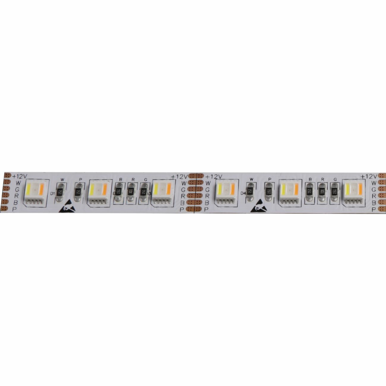LED Streifen RGB+CCT 5in1 12V DC 24W/m IP00