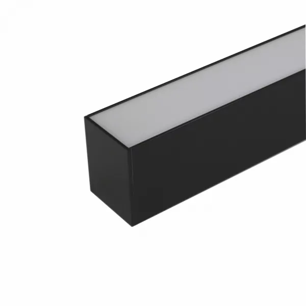 Aluminum Luminaire Profile 40x50mm Black for LED Strips