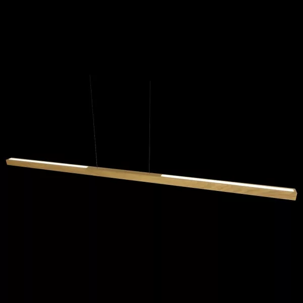 LED Pendelleuchte Lift Holz 140cm