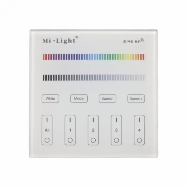 Mi-Light RGBW Touchpanel White 4-Groups
